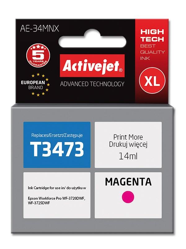 Blækpatron Activejet til Epson 34XL T3473 – magenta, 14 ml (kompatibel)