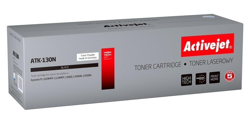 Toner til laserprinter Activejet ATK-130N - sort, kompatibel med Kyocera TK-130, ca. 7.200 sider