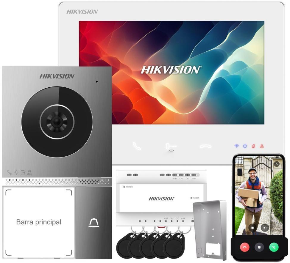 Videodørtelefon 2-leder Hikvision DS-KIS705EY