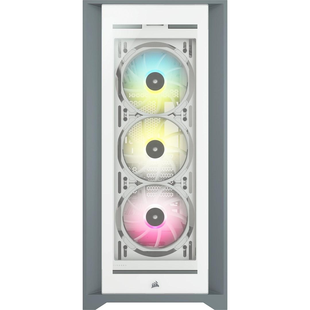 PC kabinet Corsair iCUE 5000X RGB Midi Tower – hvid billede