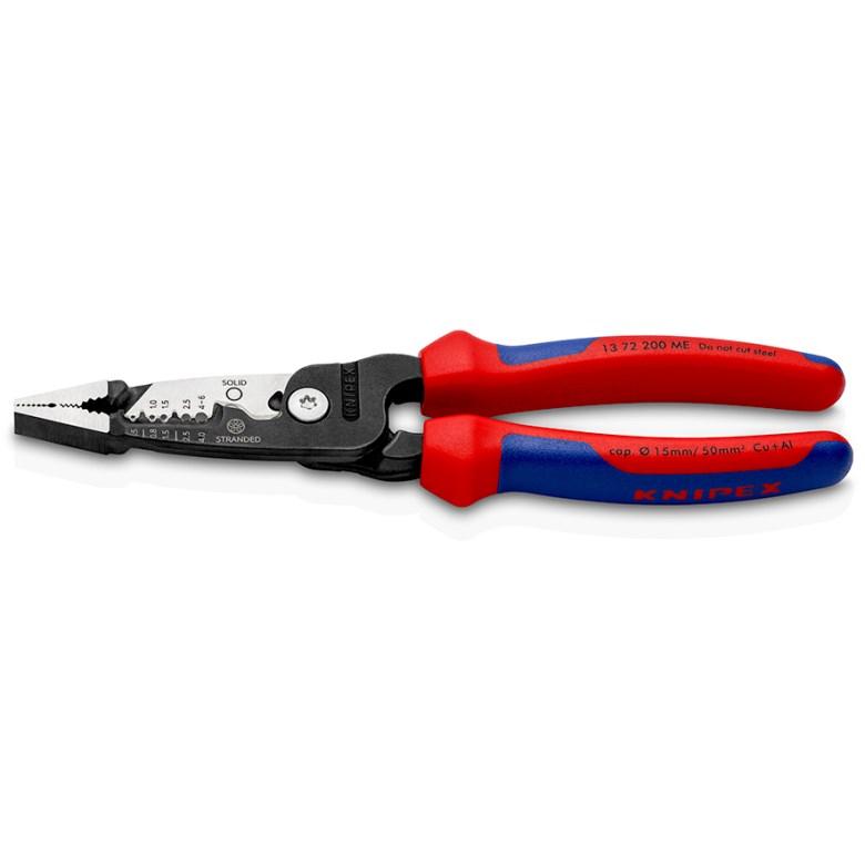 Afisoleringstang KNIPEX 13 72 200 ME - sort/blå/rød, rustfrit stål billede
