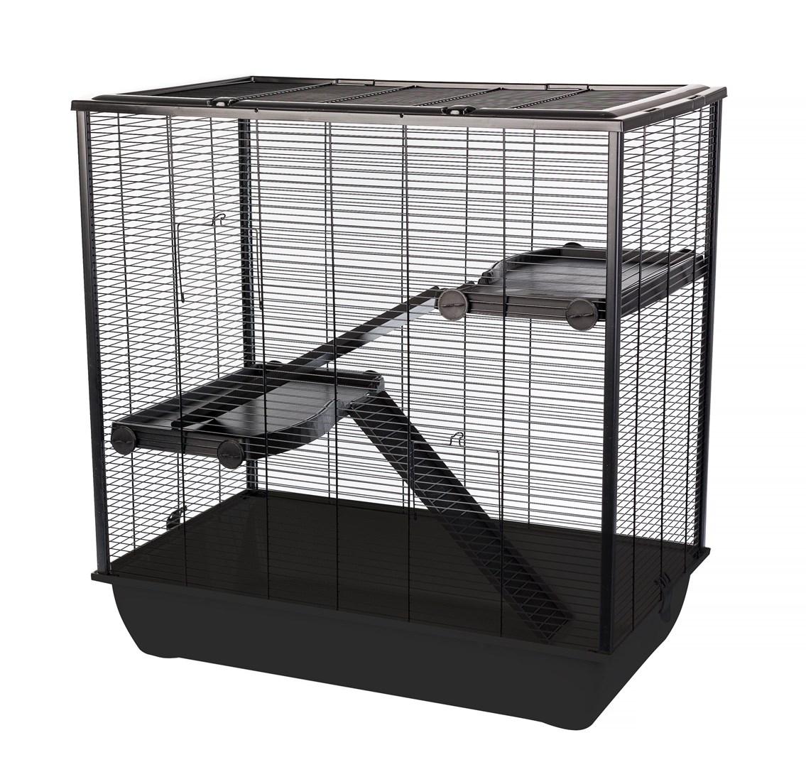 Hamsterbur INTER-ZOO Frodo+ Plastic, sort