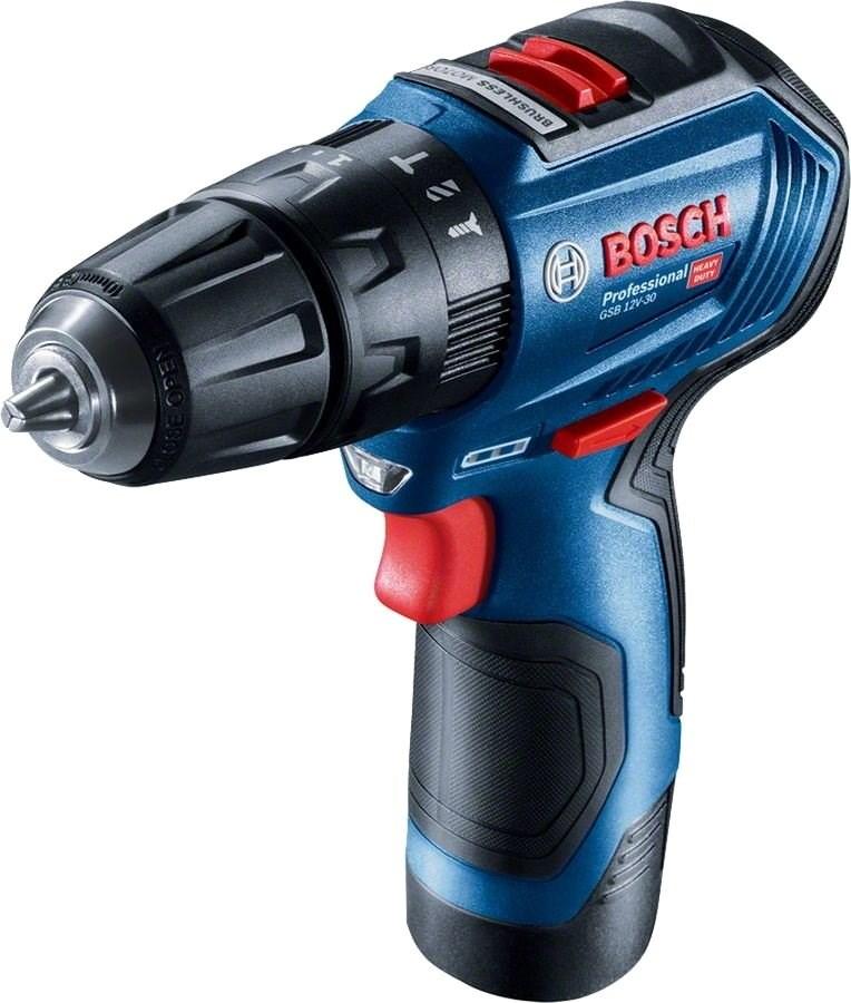 Skruemaskine Bosch GSB 12V-30 - 12 V, 2 gear, nøgelløs 1-10 mm