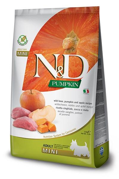 Hundefoder tørfoder Farmina N&D Pumpkin Vildsvin & Æble Adult Mini 800 g