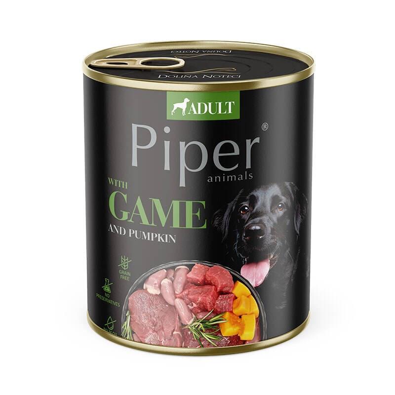 Vådfoder til hund - Dolina Noteci Piper med vildt og græskar 800 g