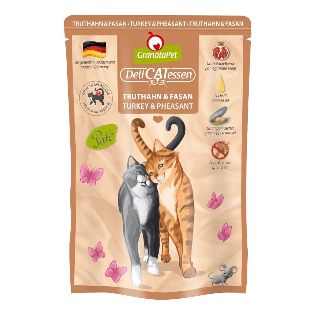 Vådfoder til kat – GranataPet DeliCATessen kalkun & fasan 85 g