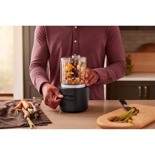 Minihakker KitchenAid 12V, 1,18 l – mat sort