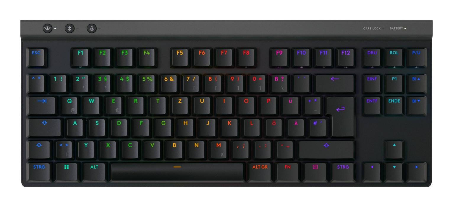 Gaming tastatur Logitech G515 - trådløst RF + Bluetooth, QWERTZ tjekkisk, sort
