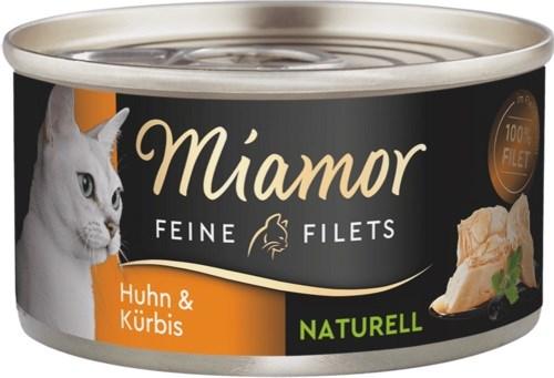 Vådfoder til kat – Miamor Feine Filets Naturell, kylling med græskar, 80 g