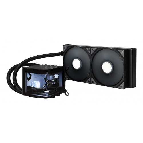 CPU vandkøler 240 mm – TRYX Panorama, 2×120 mm, sort