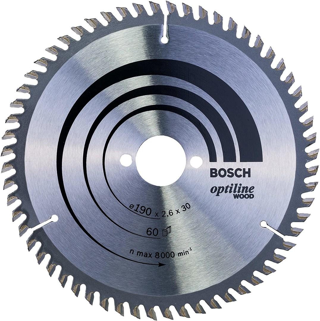 Rundsavsklinge til træ - Bosch Optiline, Ø190 mm billede