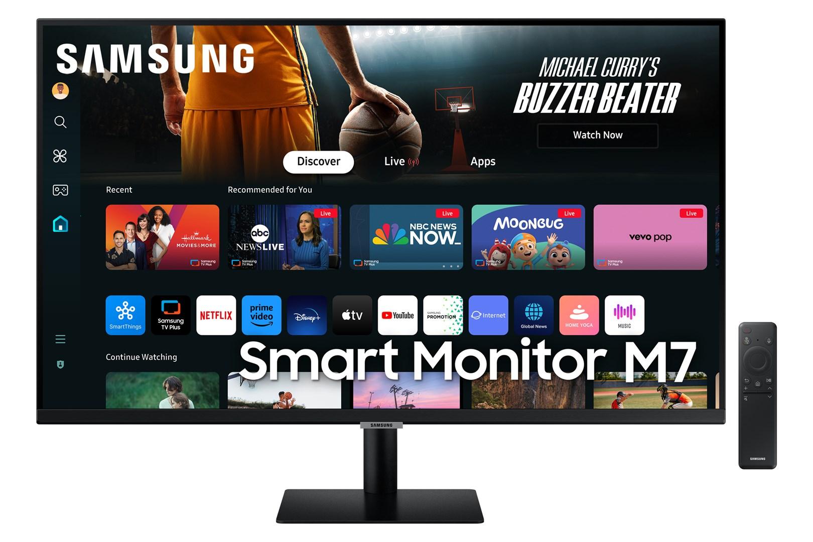 Skærm 32" Samsung M70D 4K UHD VA – sort