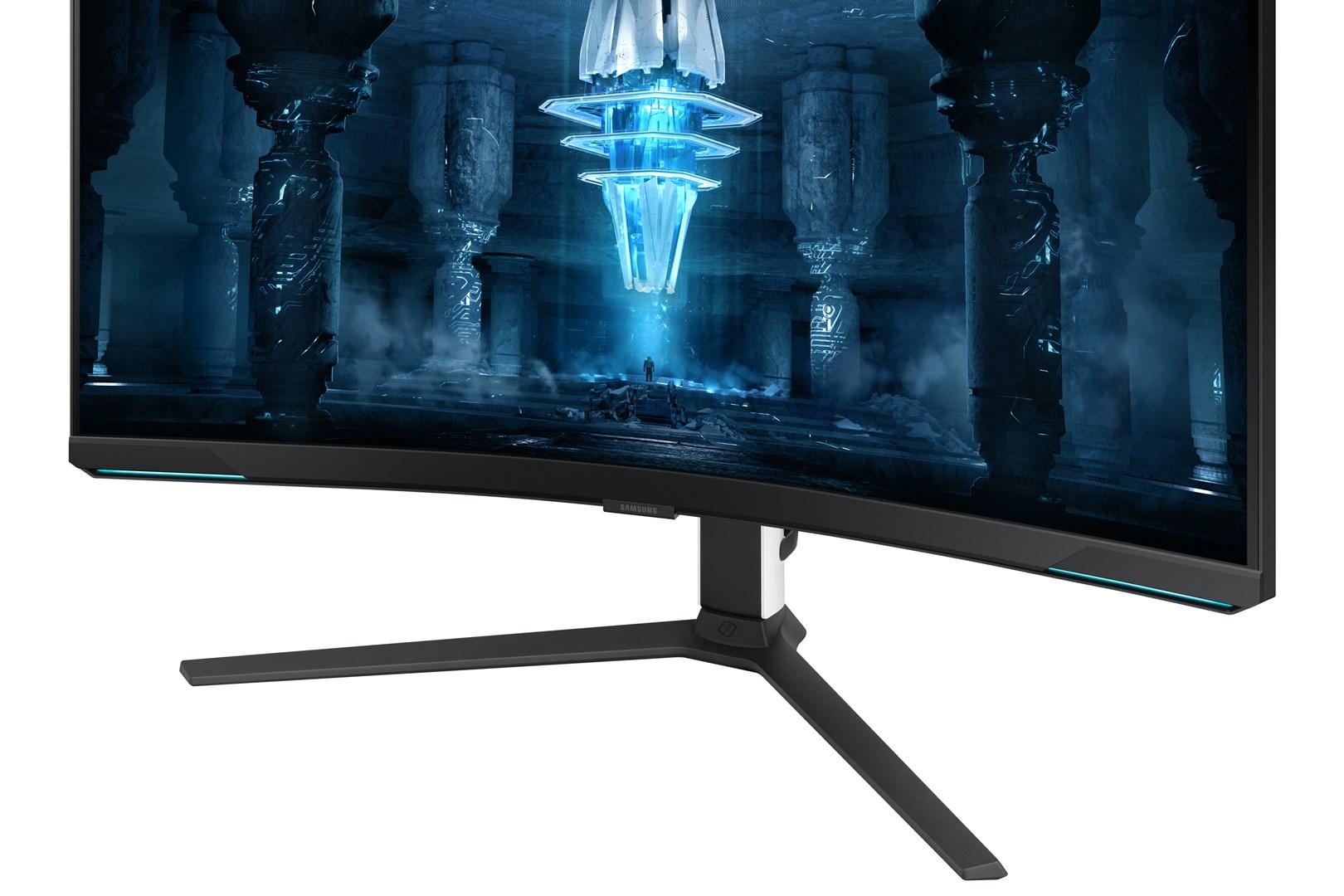 Skærm 32" Samsung Odyssey G85NB 4K 240 Hz buet (hvid) billede