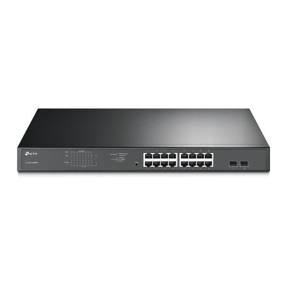 Netværksswitch TP-Link JetStream 16-port Gigabit Easy Smart PoE/PoE+ billede