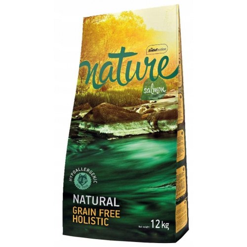 Hundefoder kornfri med laks nature – tørfoder 12 kg