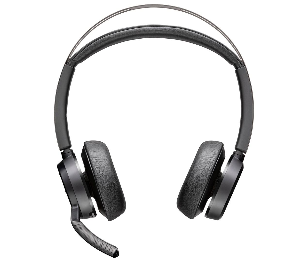 Trådløst headset Poly Voyager Focus 2 USB-C med USB-C/A adapter billede