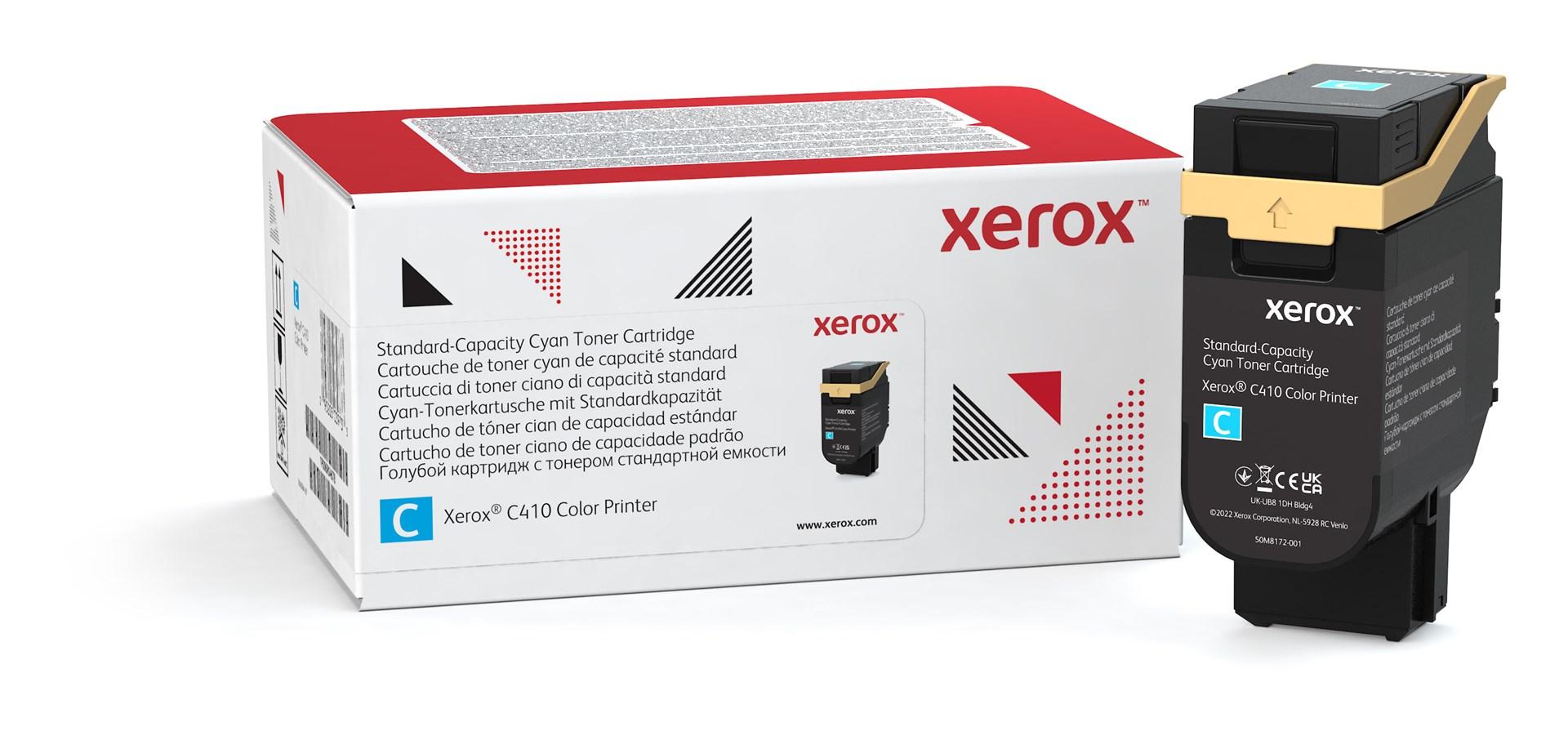 Toner til printer Xerox C410/C415 – Cyan, standardkapacitet (2.000 sider) billede