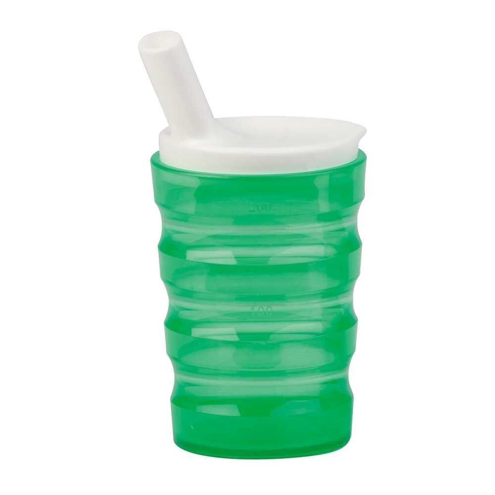 Drikkekop med lÃ¥g SUNDO - grÃ¸n, 200 ml