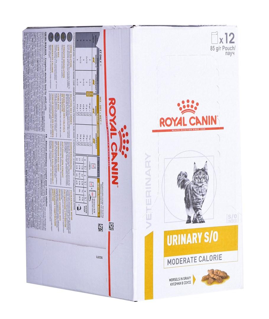 Kattevådfoder Royal Canin Urinary S/O Moderate Calorie - 12 x 85 g billede