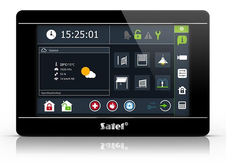 Alarm betjeningspanel SATEL INT-TSI-B – sort, kablet billede