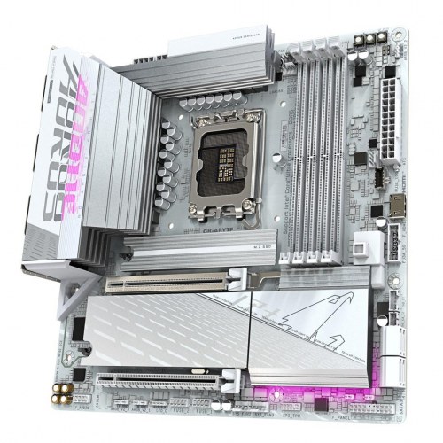 Bundkort Gigabyte B860M AORUS ELITE WF6E ICE – micro ATX, LGA1851, DDR5, Wi‑Fi 6E, USB4