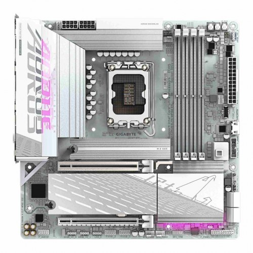 Bundkort Gigabyte B860M AORUS ELITE WF6E ICE – micro ATX, LGA1851, DDR5, Wi‑Fi 6E, USB4
