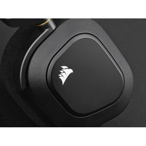 Gaming headset trådløst - Corsair HS80 RGB, over‑ear