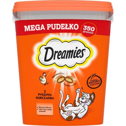 Kattegodbidder Dreamies Mixed Flavours - kylling og ost, 350 g