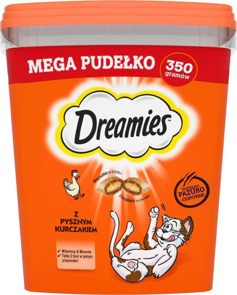 Kattegodbidder Dreamies Mixed Flavours - kylling og ost, 350 g