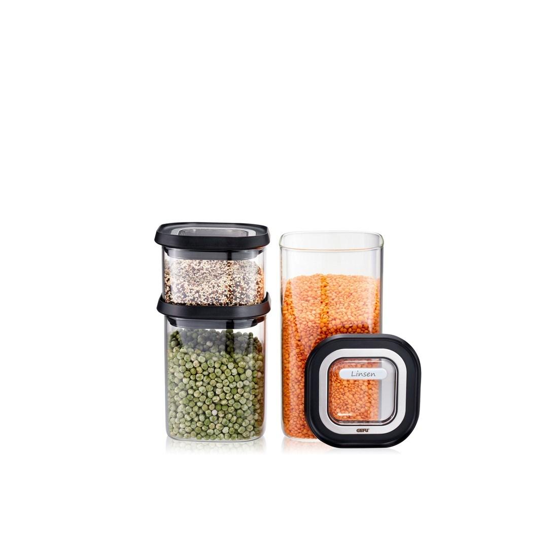 Opbevaringsglas sæt - GEFU PANTRY, 3 stk. billede