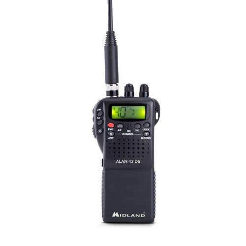 Walkie talkie MIDLAND Alan 42 DS - 40 kanaler, 26,565-27,99125 MHz, sort