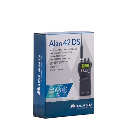 Walkie talkie MIDLAND Alan 42 DS - 40 kanaler, 26,565-27,99125 MHz, sort