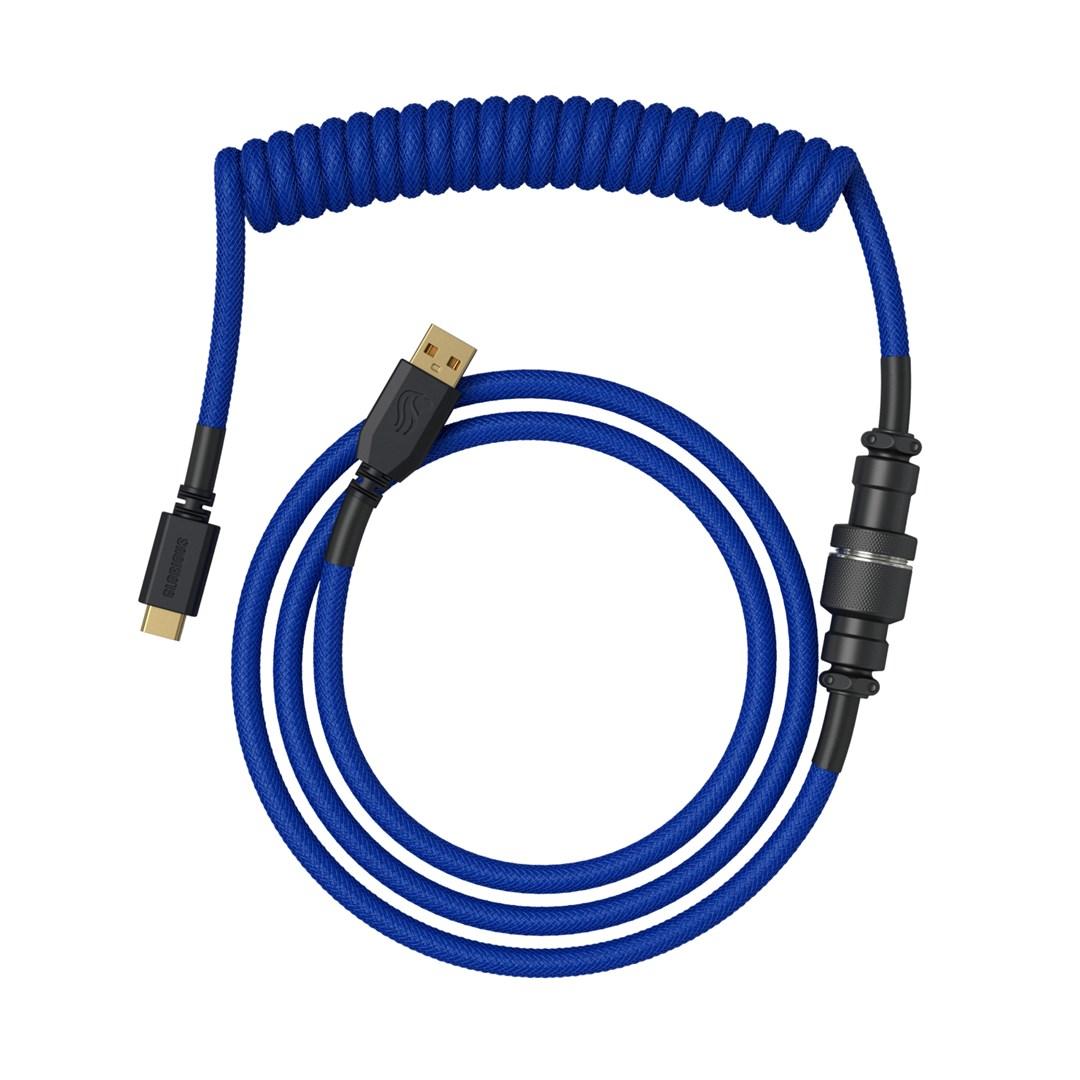USB kabel Glorious Gaming GMMK coiled – koboltblå