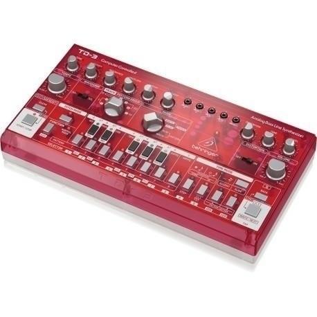 Synthesizer baslinje Behringer TD-3-SB – rød gennemsigtig