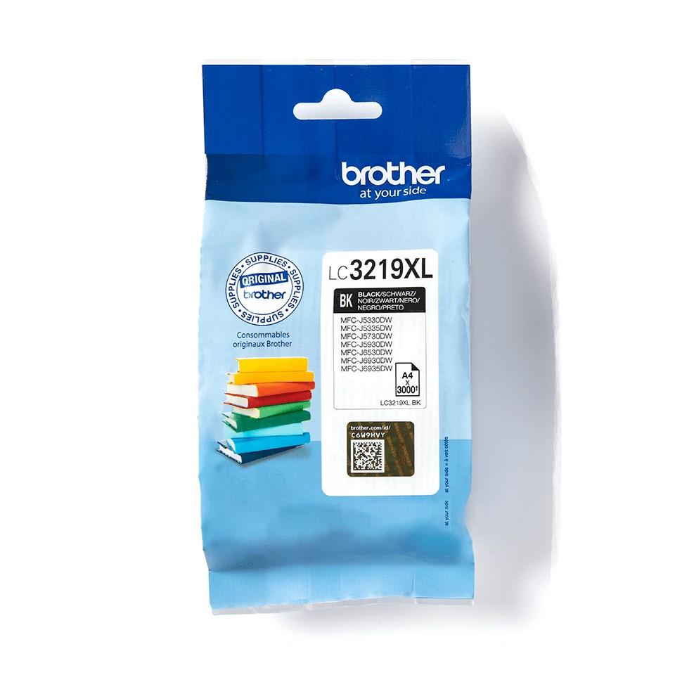 Blækpatron Brother LC3219XL sort - original, 1 stk.