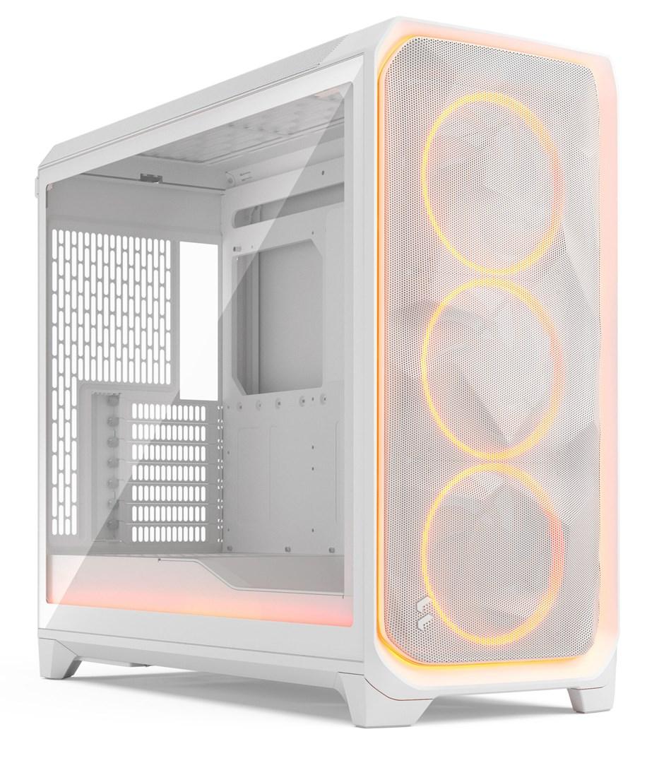 PC kabinet Fractal Design Meshify 3 XL Ambience Pro RGB, hvid TG Clear Tint billede