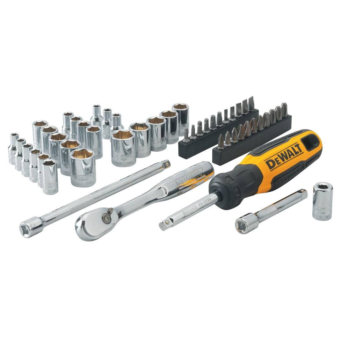 Topnøglesæt DeWALT DWMT81610-0 – skraldenøgle, toppe og bits