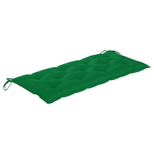 Foldbar havebænk med hynde 118 cm bambus