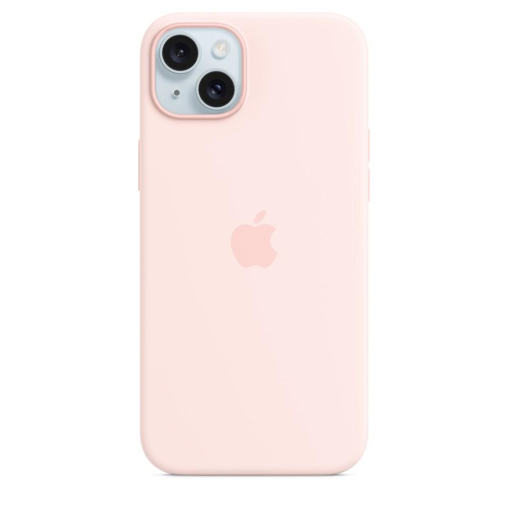 iPhone 15 Plus silikonecover med MagSafe - lyserød (Apple) billede