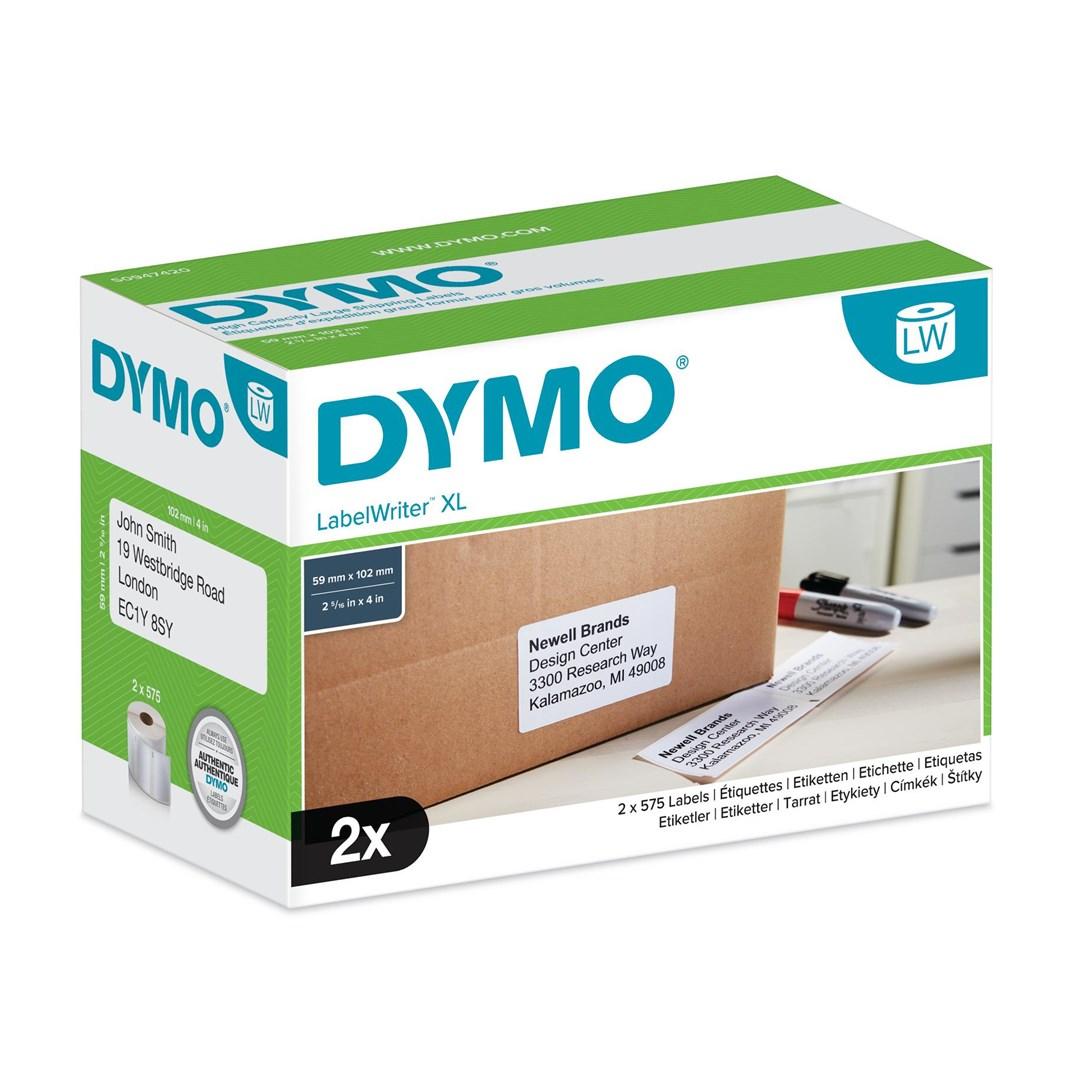 Etiketter til forsendelse DYMO - høj kapacitet 102 × 59 mm billede