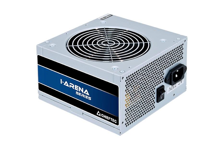 Strømforsyning PC - Chieftec I-Arena GPB-500S, 500 W, ATX 20+4, PS/2, sølv billede