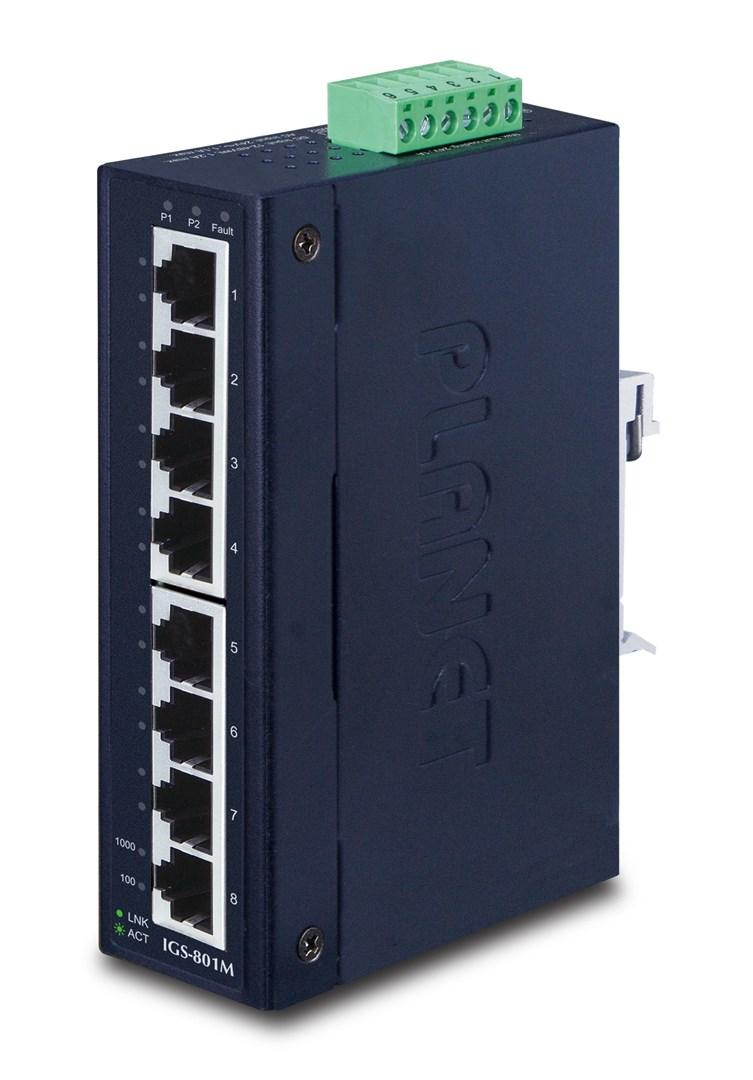 Netværksswitch Planet IGS-801M Managed L2/L4 Gigabit, 8 porte, blå billede