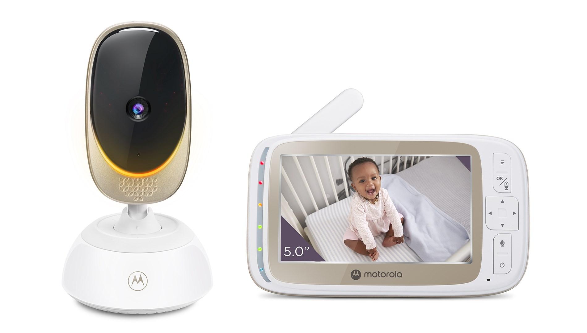 Babyalarm med kamera Motorola VM85 Connect 300 m WiFi/FHSS hvid