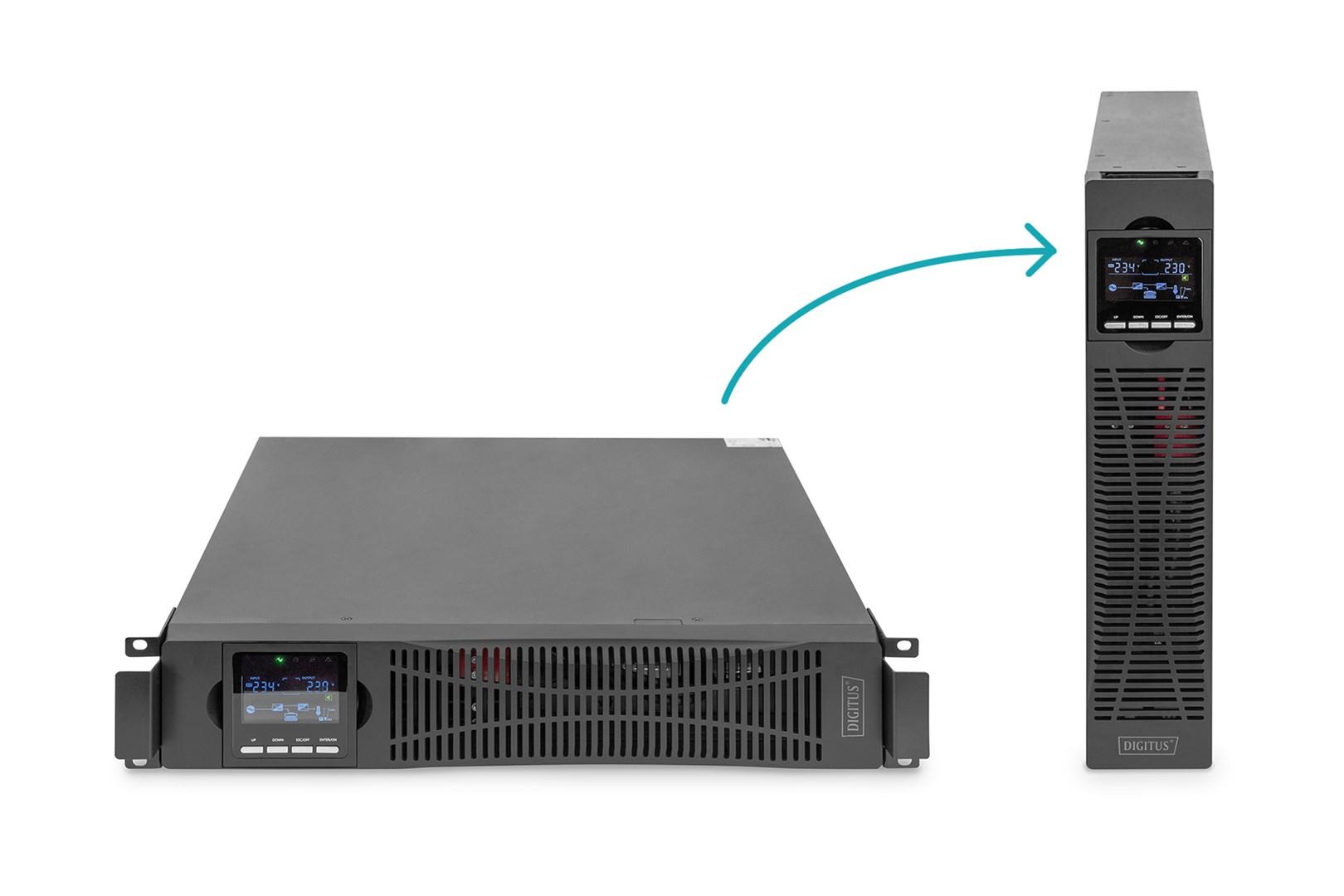 UPS online - DIGITUS 1500 VA / 1500 W (rack/tower) billede