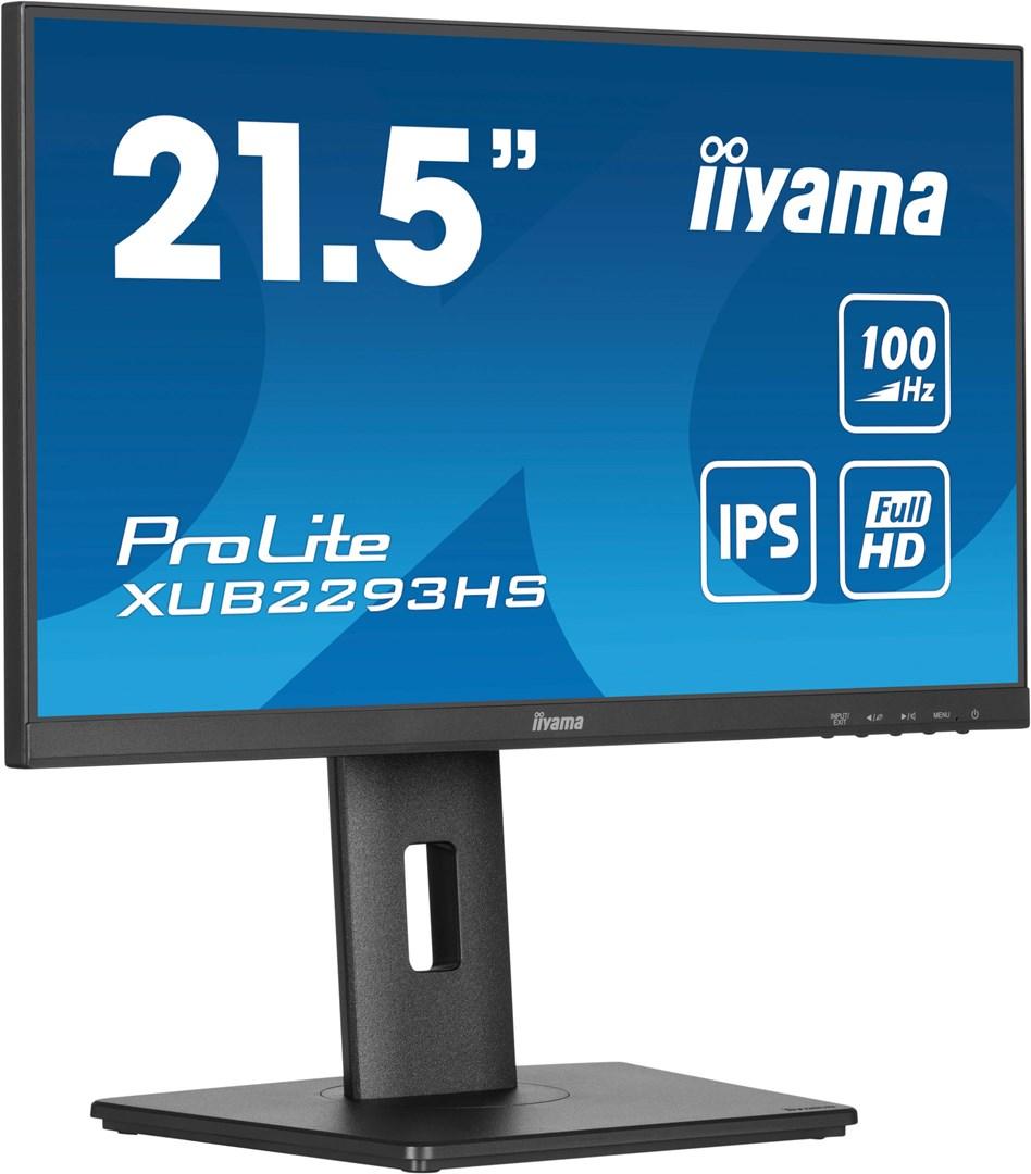 PC skærm iiyama ProLite 21,5" IPS, Full HD, 100 Hz, højdejusterbar billede