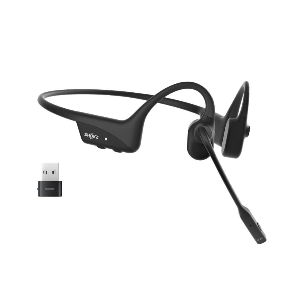 Trådløst bone conduction headset – SHOKZ OpenComm2 UC (sort) billede