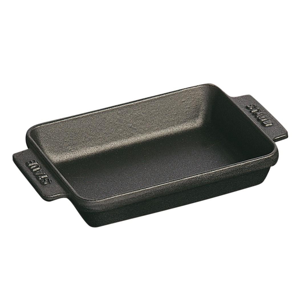STAUB Staub rektangulær ovnfast form støbejern 15x11 cm Sort