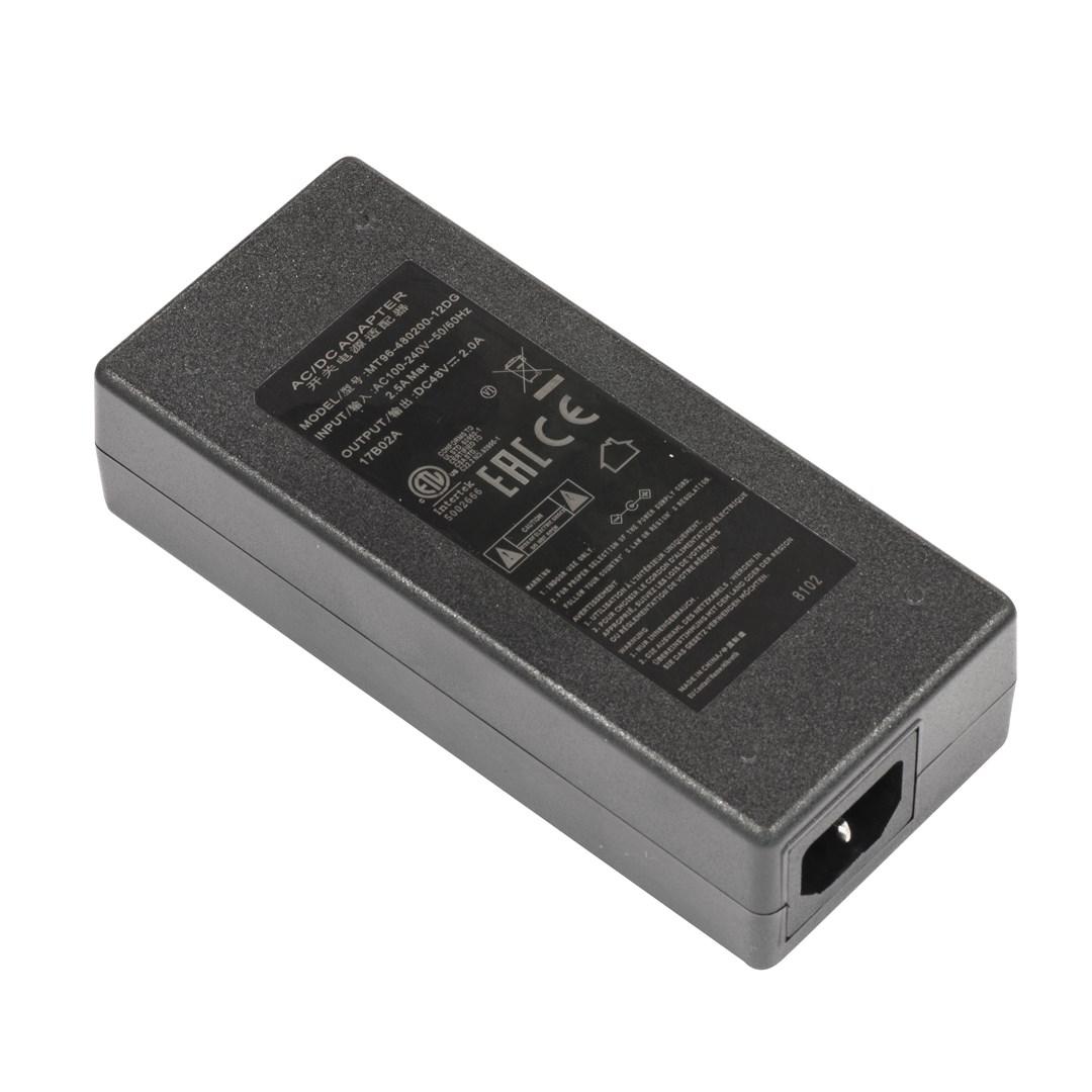 Strømforsyning 48V 2A 96W - MikroTik til hEX PoE og CRS112-8P-4S-IN billede