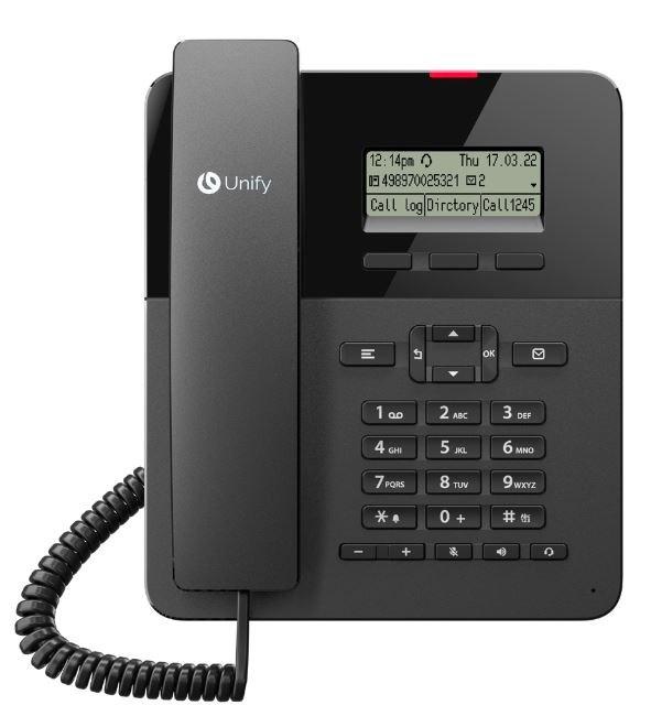 Fastnettelefon Unify OpenScape Desk Phone CP110 – analog, sort
