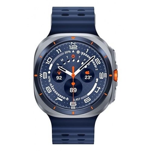 Smartwatch Samsung Galaxy Watch Ultra 47 mm – 1,5" Super AMOLED, 4G eSIM, titanium, blå rem